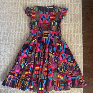 Colorful graphic dress from South Africa